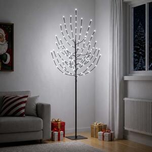 LED Karácsonyi Fenyő Fekete 20 x 20 x 180 cm Acél 160 LED