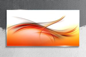 Üvegkép Absztrakciós narancssárga hullámok