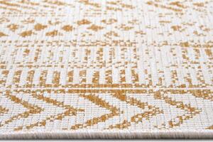 Okkersárga-fehér kültéri szőnyeg 80x250 cm Biri – NORTHRUGS