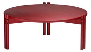Piros borovi fenyő kerek dohányzóasztal ø 80 cm Sticks – Karup Design