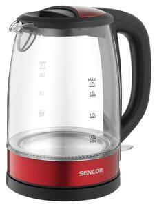 Sencor SWK 7401RD Vízforraló 1,7 L, üveg/piros
