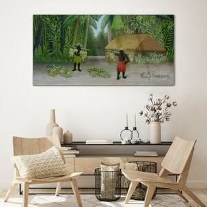 Üvegkép Jungle Cottage Palm Bananas