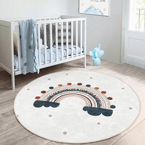 Krémszínű gyerek szőnyeg ø 80 cm Comfort – Mila Home