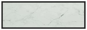VidaXL fekete TV-szekrény fehér márvány mintás üveggel 120x40x40 cm
