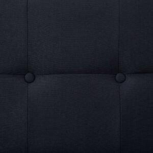 VidaXL 282223 Sofa Bed with Armrest Black Polyester
