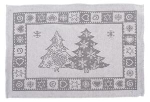 Karácsonyi mintás textil tányéralátét 48x33 cm – Dakls