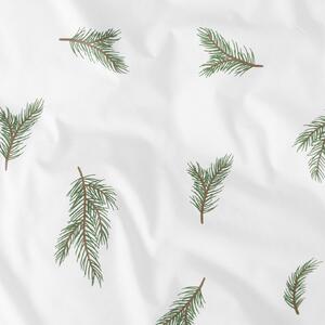 Goldea karácsonyi pamut ágyneműhuzat - fenyő ág mintás 140 x 200 és 70 x 90 cm