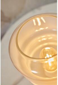 Fehér asztali lámpa üveg búrával (magasság 23 cm) Verona – it's about RoMi