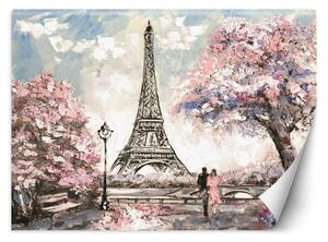 Gario Fotótapéta Párizs, Eiffel-torony tavasszal Anyag: Vlies, Méret: 200 x 140 cm