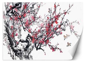 Gario Fotótapéta Cseresznyevirágok Anyag: Vlies, Méret: 200 x 140 cm