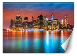 Gario Fotótapéta Manhattan éjszaka Anyag: Vlies, Méret: 200 x 140 cm
