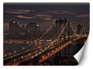 Gario Fotótapéta Híd New Yorkban Anyag: Vlies, Méret: 100 x 70 cm