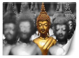 Gario Fotótapéta Arany buddha Anyag: Vlies, Méret: 200 x 140 cm
