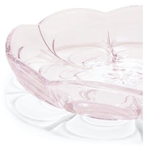 Világos rózsaszín üveg desszertes tányér készlet 2 db-os ø 16 cm Lily – Holmegaard