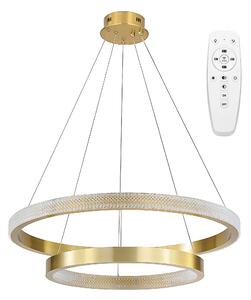 Toolight Toolight, LED mennyezeti lámpa 60cm, 55W, 3500lm + távirányító, APP1772-CP, matt arany, OSW-06351