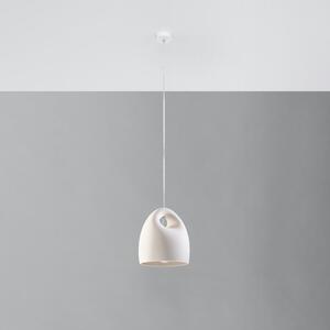 Fehér függőlámpa kerámia búrával ø 25 cm Sativa – Nice Lamps