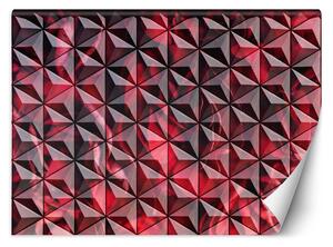 Gario Fotótapéta Vörös geometria Anyag: Vlies, Méret: 200 x 140 cm
