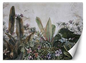 Gario Fotótapéta Egzotikus levelek, monstera akvarellel festve Anyag: Vlies, Méret: 200 x 140 cm