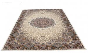 Perzsa szőnyeg bézs Kerman 160x230 prémium perzsa gépi szőnyeg akrilból