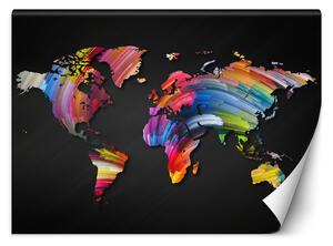 Gario Fotótapéta Világtérkép pasztell színekben Anyag: Vlies, Méret: 200 x 140 cm