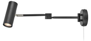 Fali Lámpa Markslöjd, Arlo, dimmable, Fekete, Hálószoba, Fém, Modern