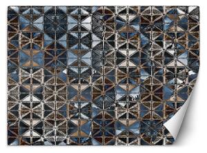 Gario Fotótapéta Kék üvegcsempe - mozaik Anyag: Vlies, Méret: 200 x 140 cm