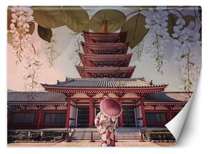 Gario Fotótapéta Gésa és senso ji templom Tokióban Anyag: Vlies, Méret: 200 x 140 cm