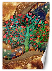 Gario Fotótapéta Szív alakú levelek Anyag: Vlies, Méret: 100 x 140 cm