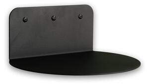 Fekete fém fali polc 30 cm Flex – Spinder Design