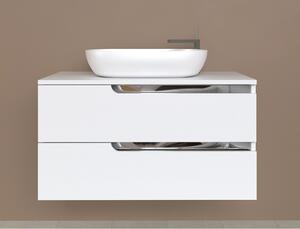 Piramida EURIDIKA fali fürdőszobabútor - mosdópult mosdó nélkül - 2 fiókos - 100 x 48 x 53 cm
