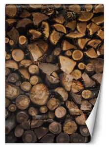 Gario Fotótapéta Halmozott fa Anyag: Vlies, Méret: 100 x 140 cm