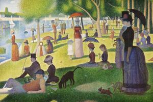 Reprodukció A Sunday on La Grande Jatte (Traditional Vintage Landscape) - Georges Seurat, (40 x 26.7 cm)