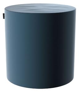 Puf Barrel termék színe kék szövet fényes, welwet