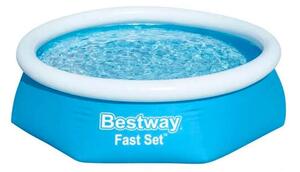Bestway Kréta 244x66cm Puhafalú medence vízforgatóval és szűrőbetéttel (8050264) - kék