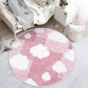 Rózsaszín gyerek szőnyeg ø 80 cm Comfort – Mila Home