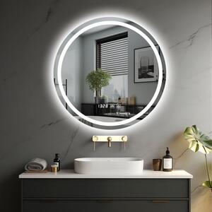 IREDA Fürdőszobai LED tükör világítással kerek 70 cm