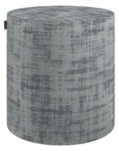 Puf Barrel termék színe szürke szövet fényes, welwet