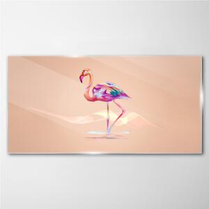 Üvegkép Flamingó