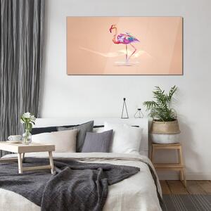Üvegkép Flamingó