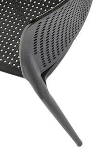 K514 fekete műanyag szék