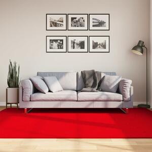 HUARTE piros rövid szálú puha és mosható szőnyeg 160 x 230 cm