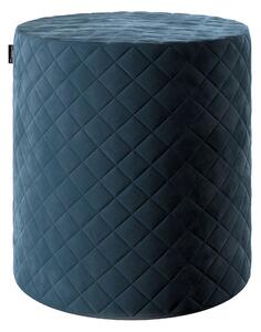 Puf Barrel steppelt termék színe kék szövet fényes, welwet
