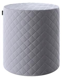 Puf Barrel steppelt termék színe szürke szövet fényes, welwet