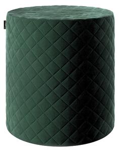 Puf Barrel steppelt termék színe zöld szövet fényes, welwet