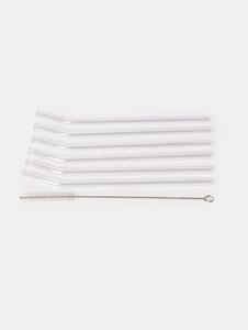 Sinsay - Szívószál készlet tisztítóval 7 pack - clear