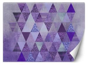 Gario Fotótapéta Lila háromszögek geometriája - Andrea Haase Anyag: Vlies, Méret: 200 x 140 cm