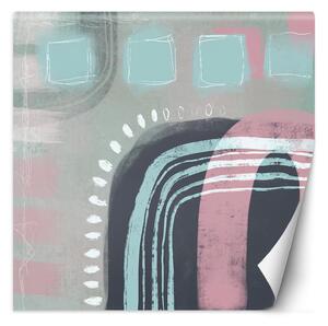 Gario Fotótapéta Rózsaszín kék absztrakt minta - Andrea Haase Anyag: Vlies, Méret: 100 x 100 cm
