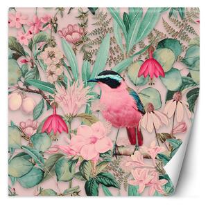 Gario Fotótapéta Rózsaszín madár természet - Andrea Haase Anyag: Vlies, Méret: 100 x 100 cm