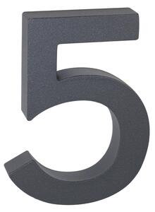 "5" házszám, RN.100LV, strukturált, antracit
