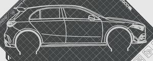Mercedes A-osztály faldekoráció